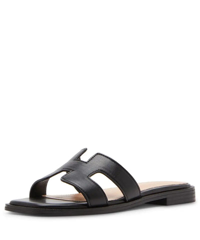 Madden Girl Womens Haileyy Slide Sandal Black Paris 8