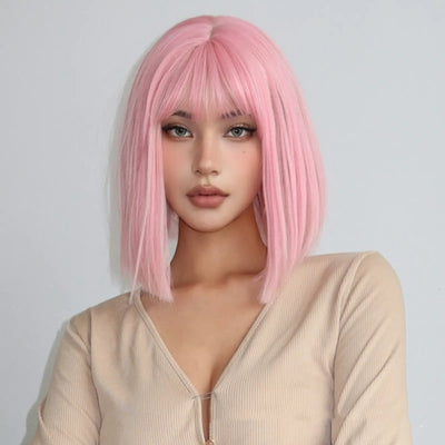 Qi Liu Hai Short Straight High-Temperature Wig