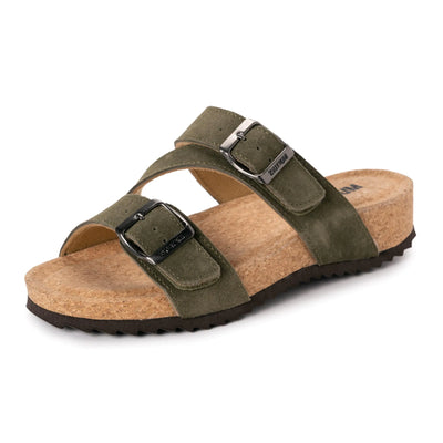 MUK LUKS Womens Poppy Sandal Green 11