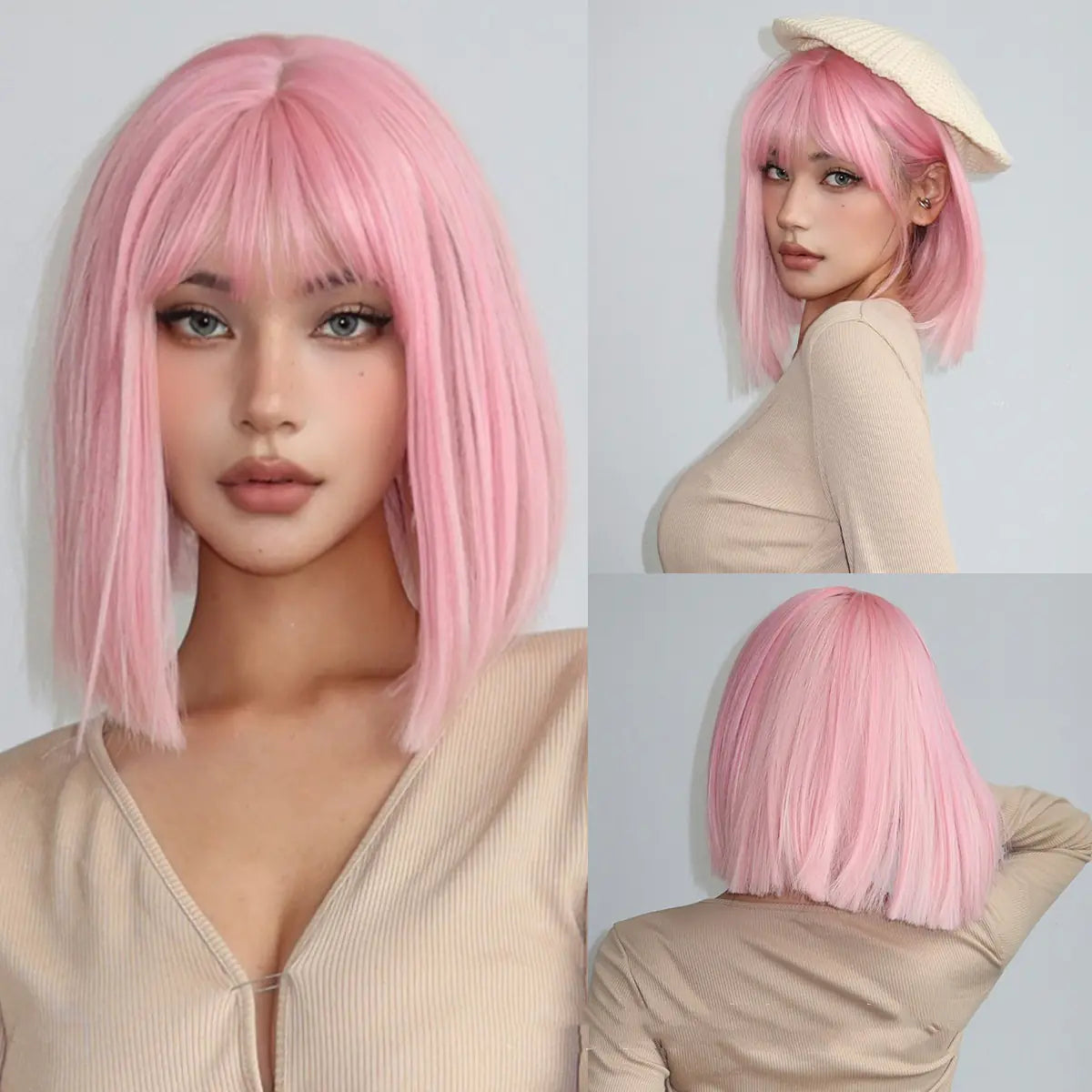 Qi Liu Hai Short Straight High-Temperature Wig