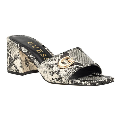 GUESS Womens GALLAI Heeled Sandal Black 003 9.5