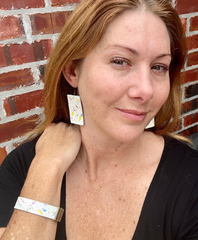 Splatter Paint Jewelry Set