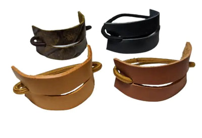 Leather Hair Band Ponytail Wrap Ponytail Holder Hair Tie Leather Wrap Women Gift cosplay hair Hair Accessories Womens hair Mens hair (Black Brown Beige)