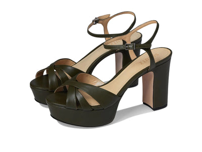 Schutz Womens Keefa Sandal Militar Green 6.5