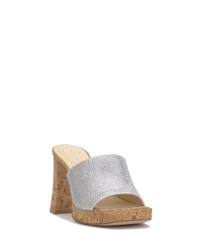 Jessica Simpson Womens KASHET2 Sandal-Platform Silver 7.5