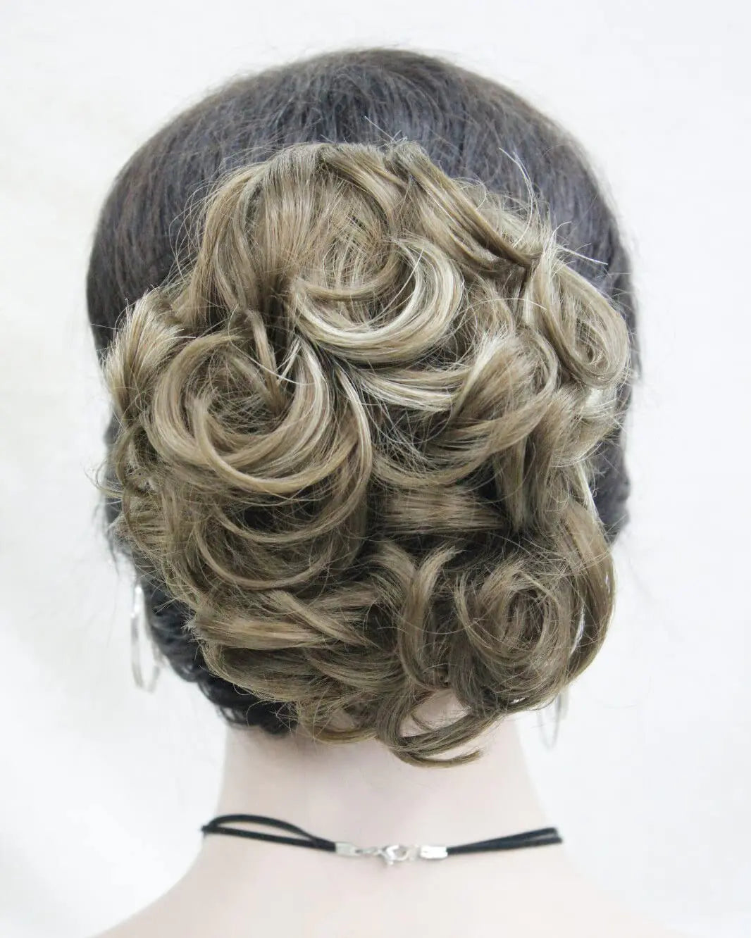 Wiginway Hair Ponytail Hair Piece for Women Ponytail Clip in/on Hair Pieces Curly Wavy Hair Extensions Brown Highlighted