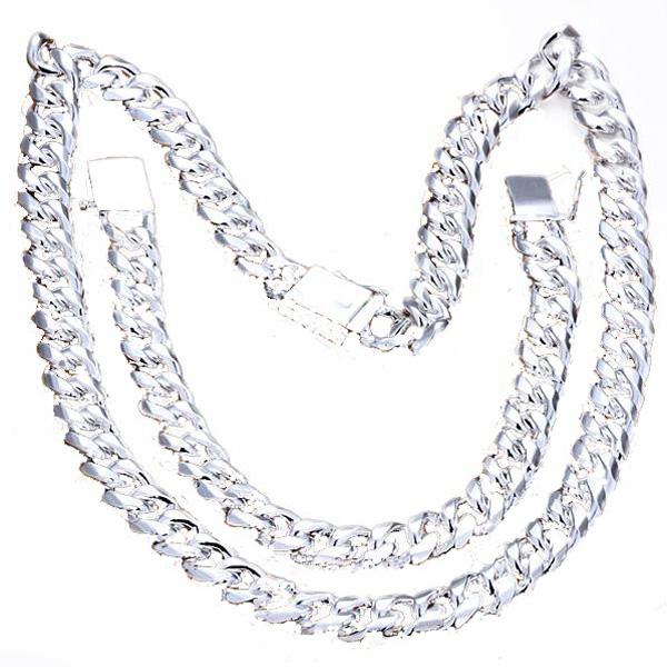High Quality Men Jewelry Sets Elegant Necklaces + Bracelets 925