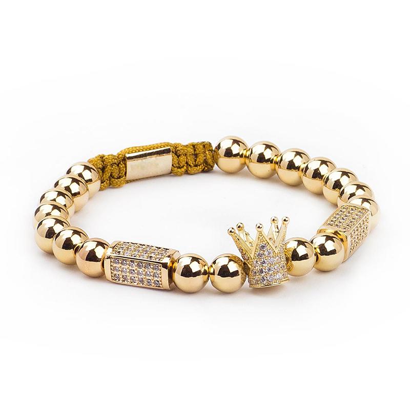 Men Bracelet Fashion Stainless Steel beads jewelry charms bracelets
