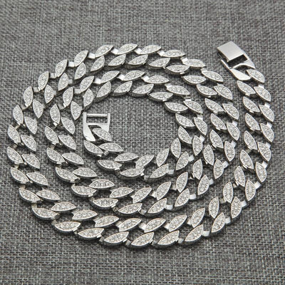 Iced Out Chains Hip Hop Jewelry Men Bling Rhinestone Crystal Diamond