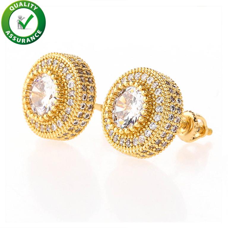 Luxury Designer Earrings Hip Hop Jewelry Fashion Earrings Mens Diamond